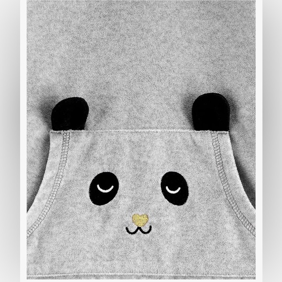 Carter’s 3T Panda 2pc Fleece set Grey & Pink - Picture 3 of 8